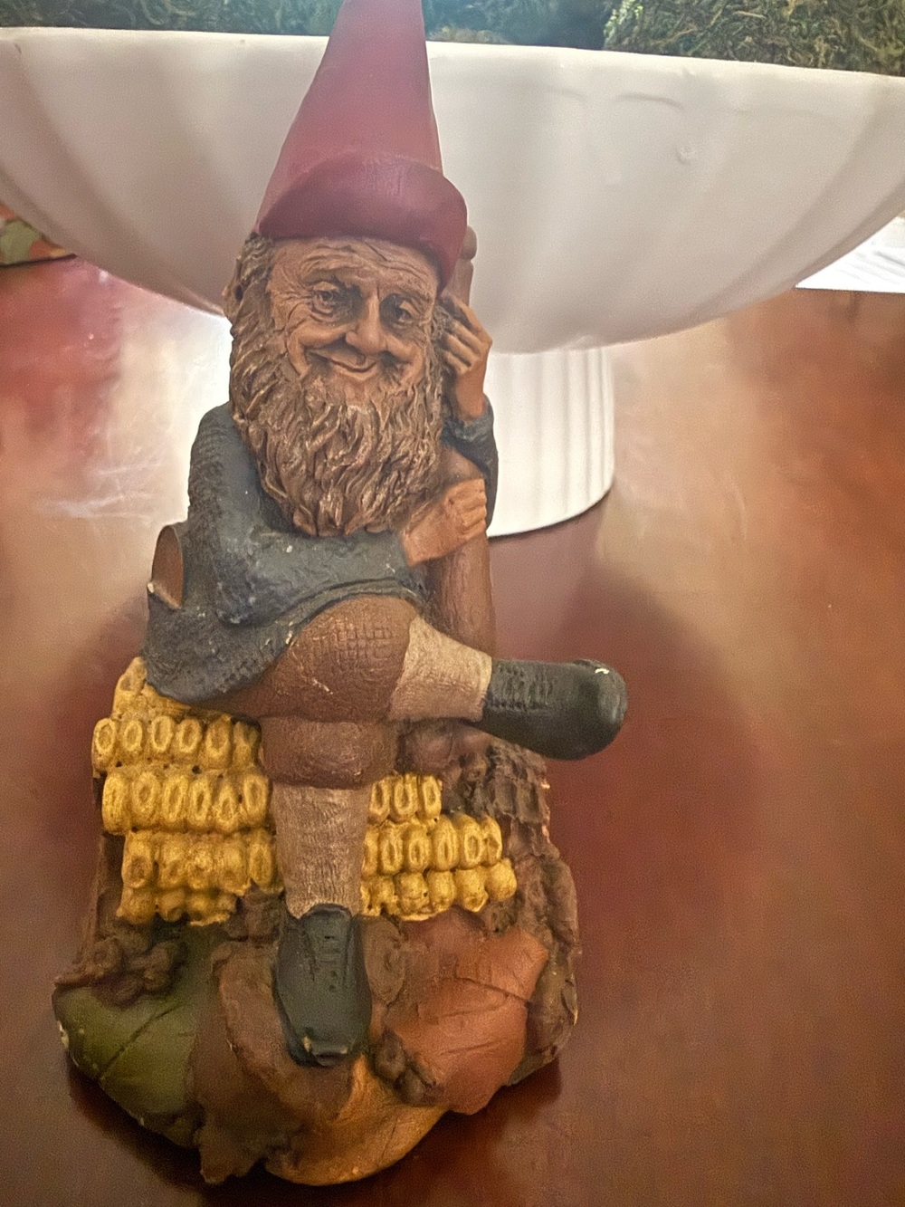 Tom Clark Gnome Cairn Studio Item #5127, Edition #95 Baseball Corn, 1991